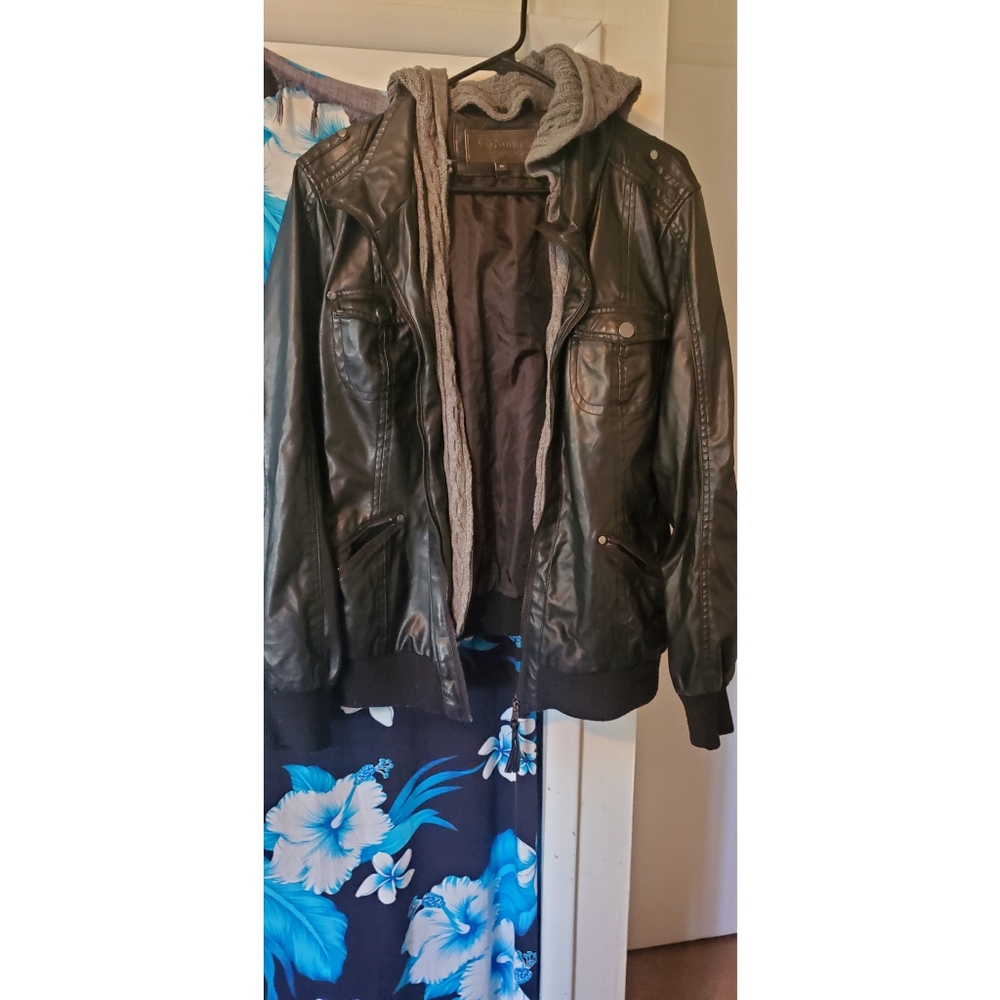 Faux Leather Jacket